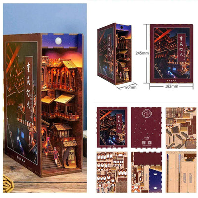 Rocoxia  Night in Chongqing DIY Book Nook Kit - Rocoxia