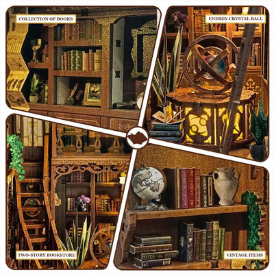Myriad Books House DIY Book Nook Kit - ROCOXIA