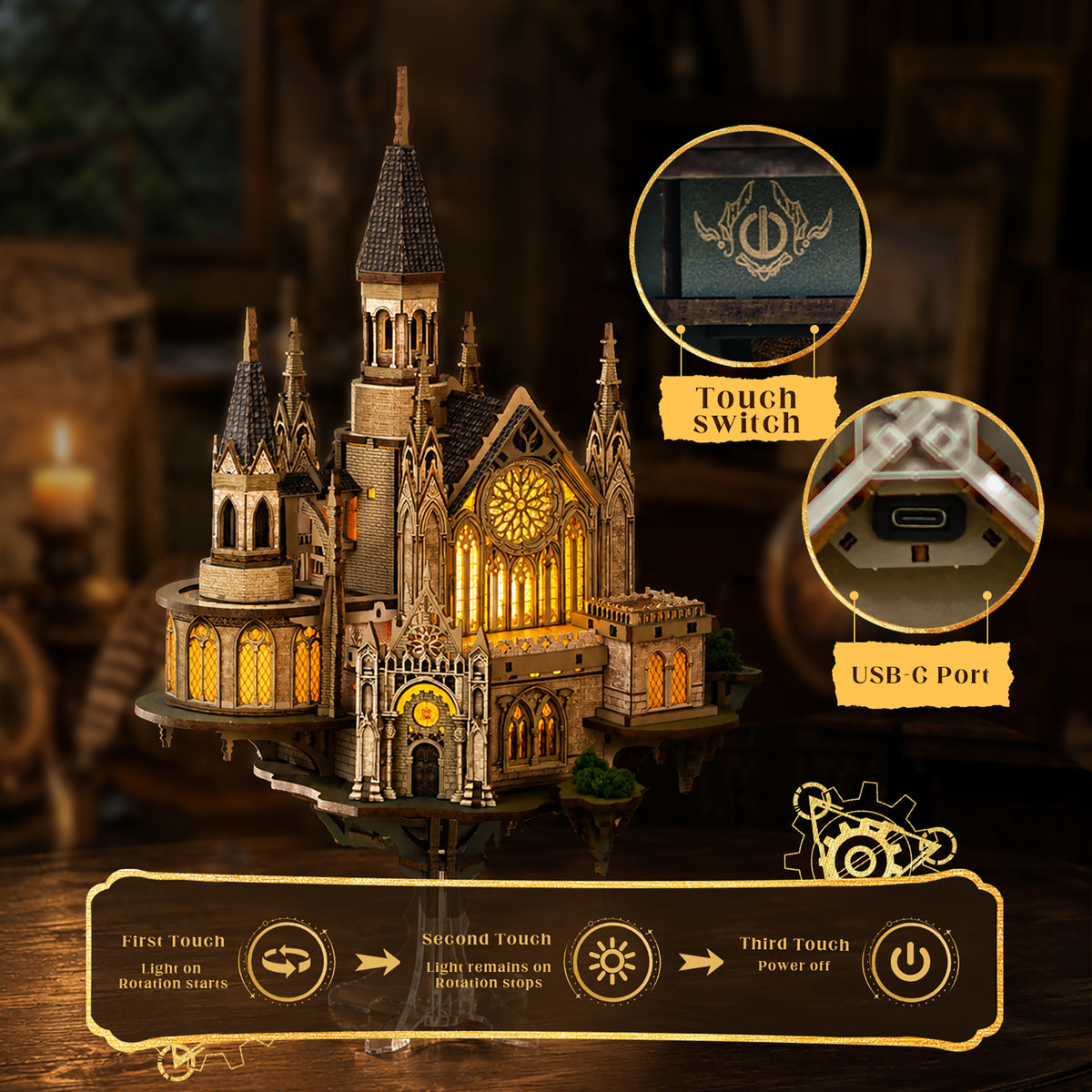 Glen Sky Citadel DIY Miniature House Kit - ROCOXIA