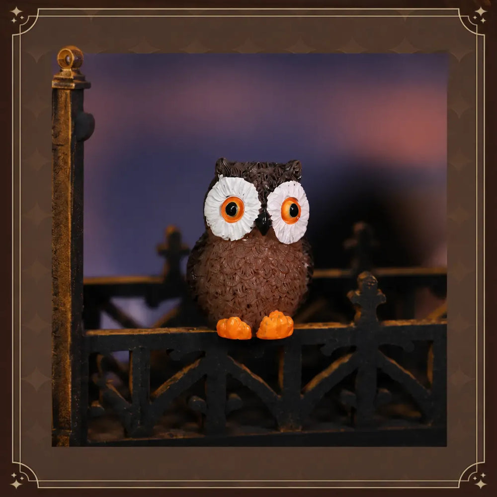 A Little Owl Friend — Edinburgh Castle DIY Mini House Kit ｜DIY Miniature Kit