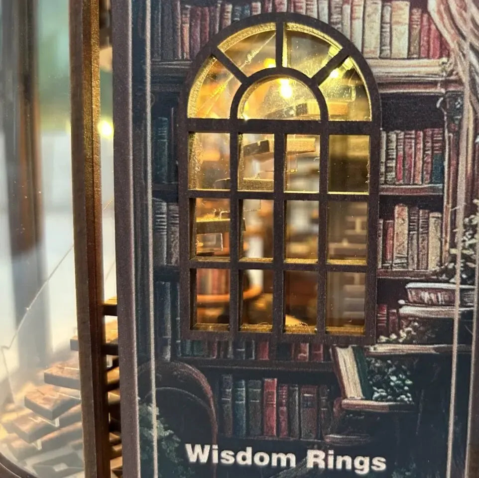 Arched Side Window Peephole — Wisdom Rings Books Repository DIY Book Nook Kit