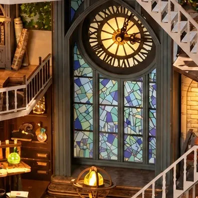 Warm Stained-Glass Atmosphere — Magician's Hut DIY Mini House Kit l DIY Miniature Kit