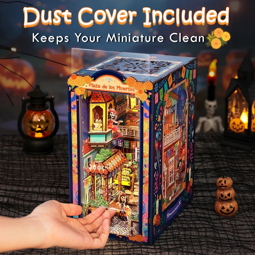 Clear Protective Dust Cover — Plaza de los Muertos DIY Buchnischen-Bausatz