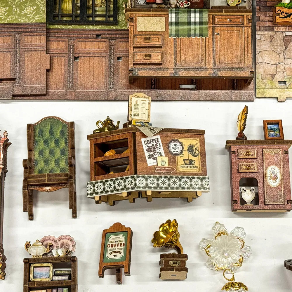 Floral Mark Café DIY Book Nook Kit - ROCOXIA