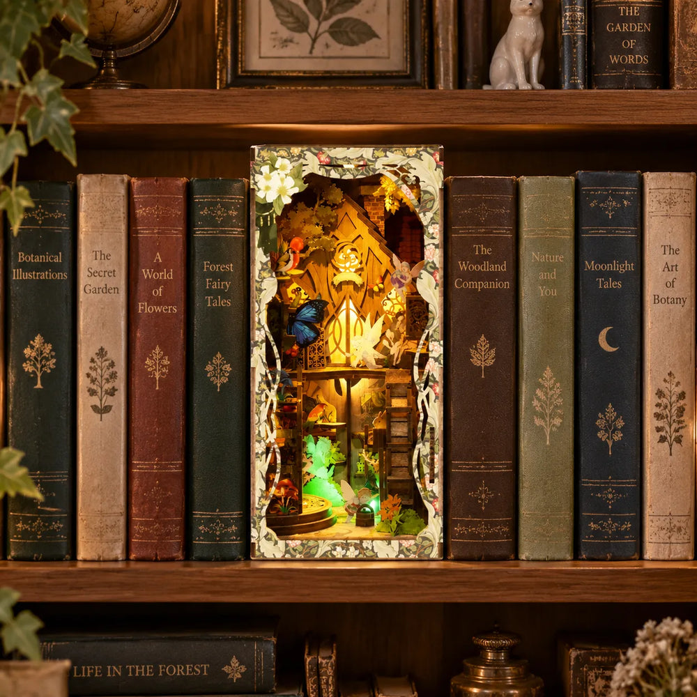 A Charming Shelf Display — Secret World of the Forest DIY Book Nook Kit
