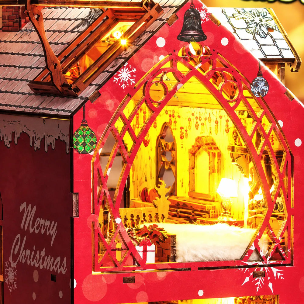 Cozy Christmas Attic Bedroom — Songs of the Snowy Night DIY Book Nook KIt