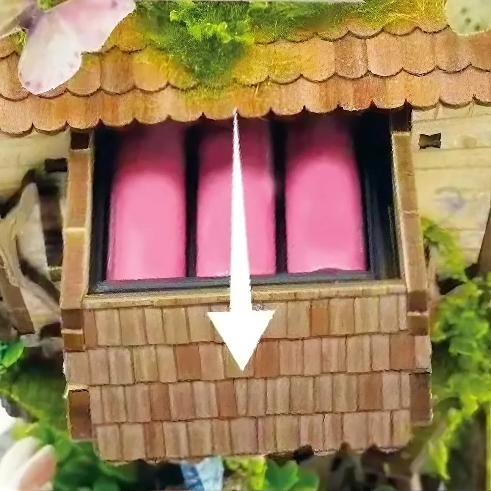 Slide-Open External Battery Slot — Rowan's Treehouse DIY Book Nook Kit