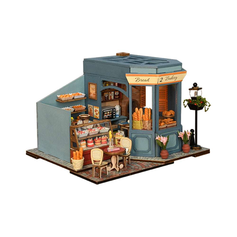 French Bakery Mini House Kit l DIY Miniature Kit - ROCOXIA