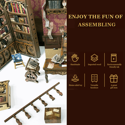 Time Book House DIY Book Nook Kit - ROCOXIA