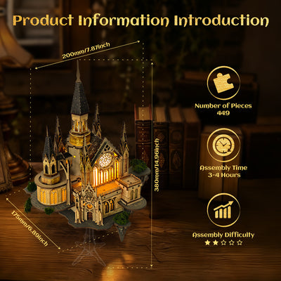 Glen Sky Citadel DIY Miniature House Kit - ROCOXIA