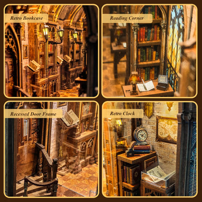Aleph Library DIY Book Nook Kit - ROCOXIA