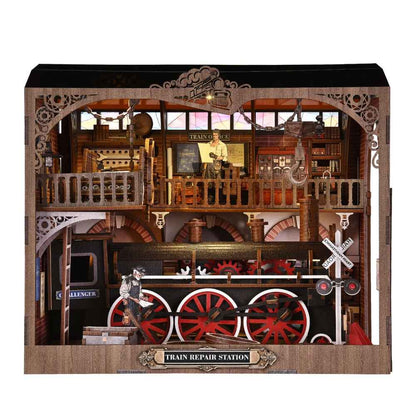 Train Repair Station DIY Book Nook Kit