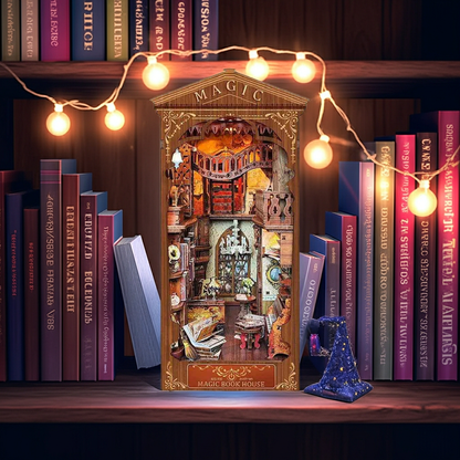 Magic Book House DIY Book Nook Kit - Where stories never sleep - ROCOXIA