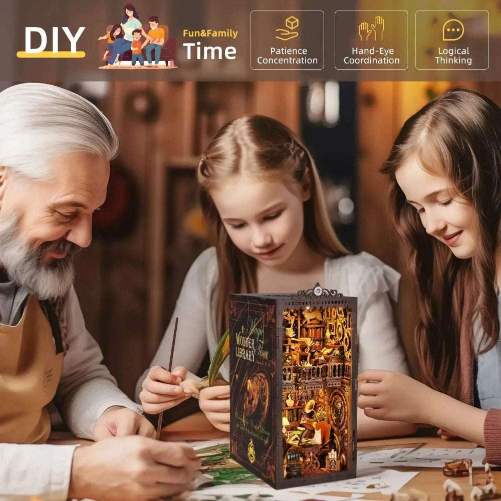 Wonder Library DIY Book Nook Kit – Where Every Book Holds a Secret - ROCOXIA