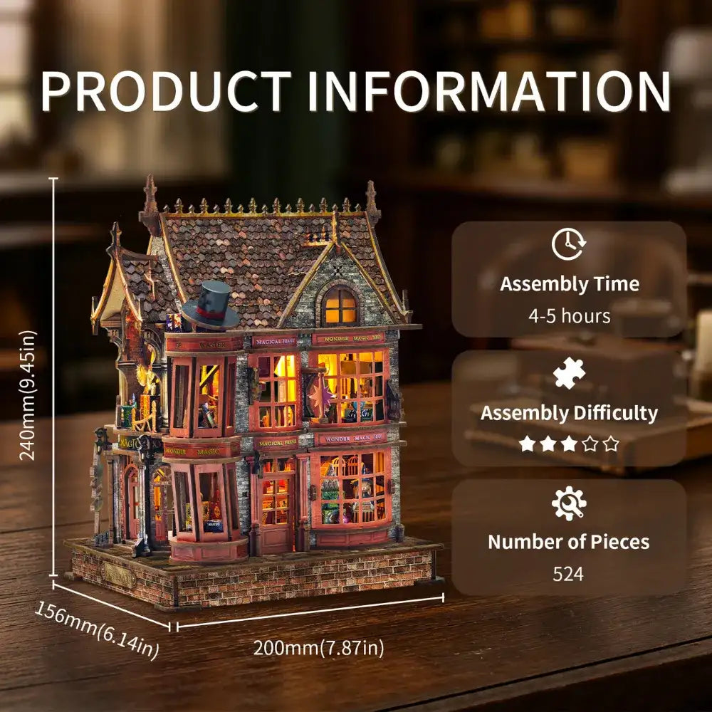 Magic House Miniature Kit: Create Your Own Enchanted Shop