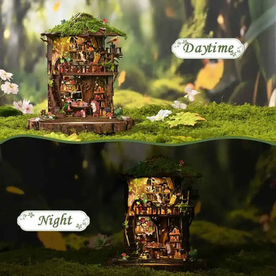 Forest Tea Book Club DIY Mini House Kit l DIY Miniature Kit - ROCOXIA