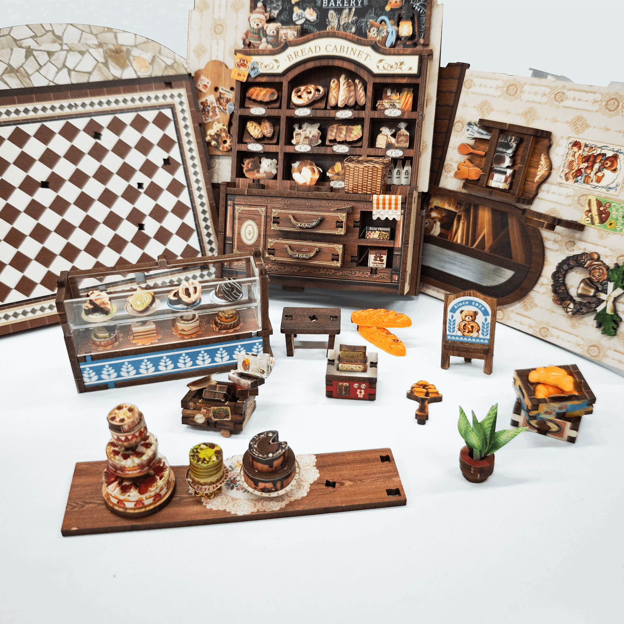 Bear Bakery DIY Book Nook Kit - ROCOXIA