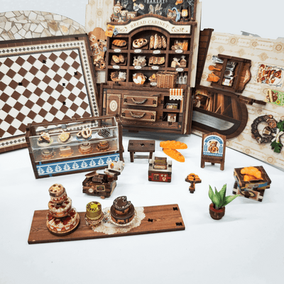 Bear Bakery DIY Book Nook Kit - ROCOXIA