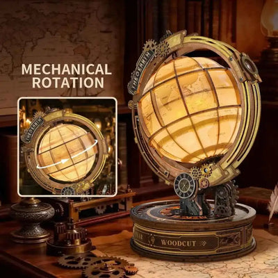 Star Trail Globe DIY 3D Wooden Model - ROCOXIA