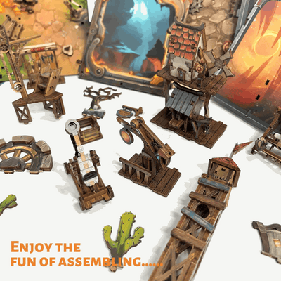 Mining Zone Fortress DIY Book Nook Kit - ROCOXIA