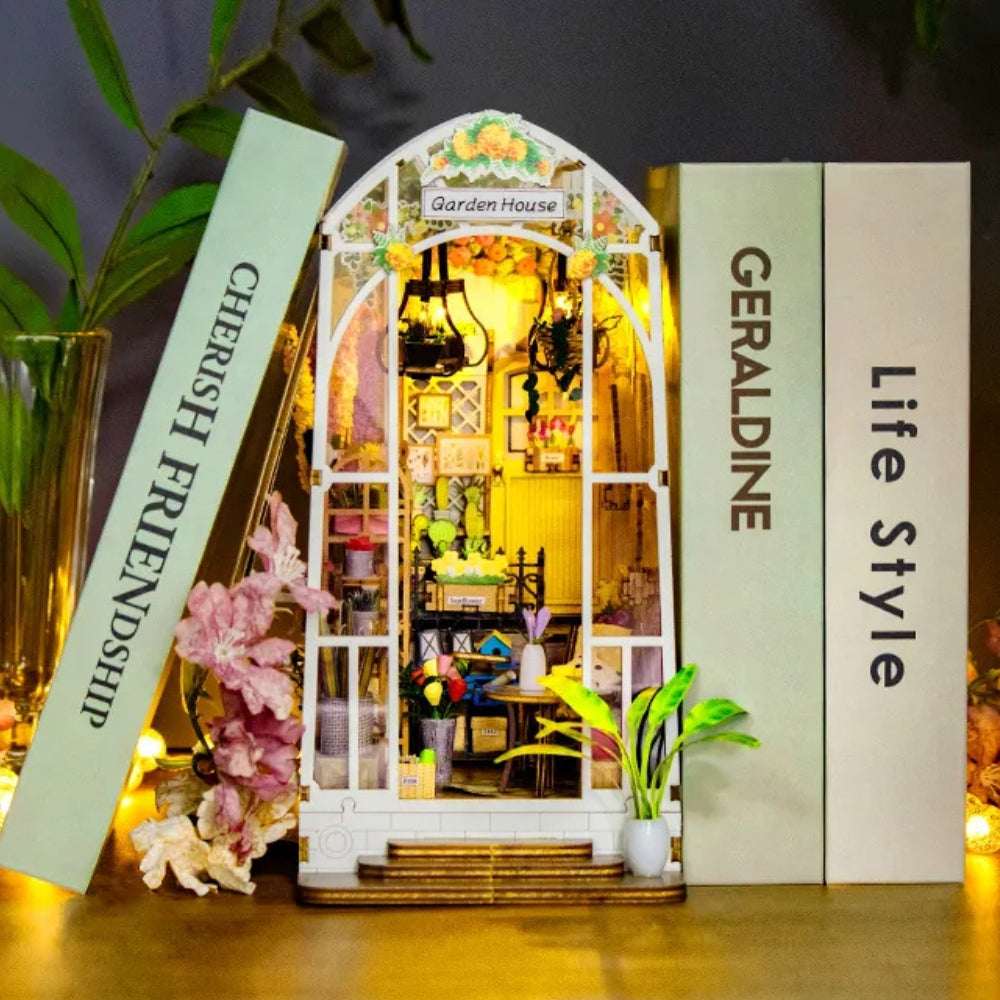 Garden House DIY Book Nook Kit - Your Own Secret Garden - ROCOXIA