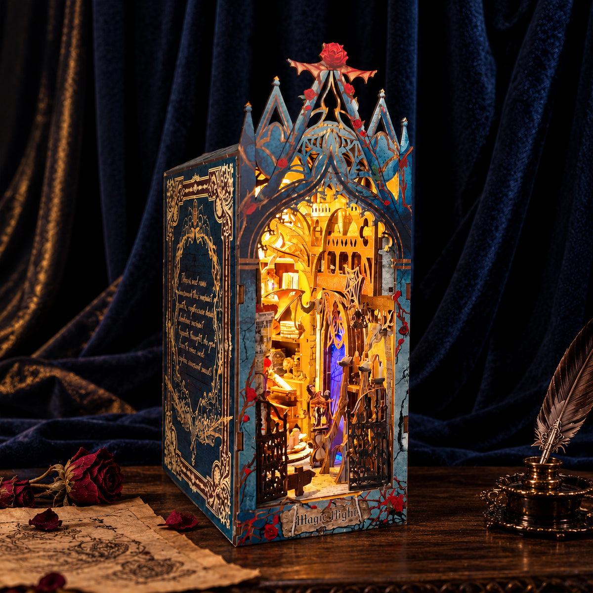 Kit de diorama "Château Crépuscule" à monter soi-même