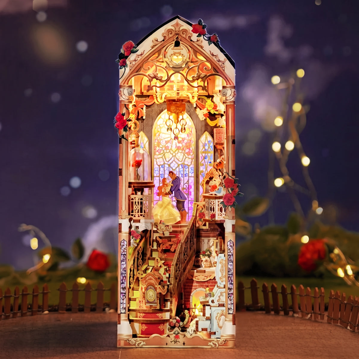 Kit de diorama "La Belle et la Bête" à monter soi-même