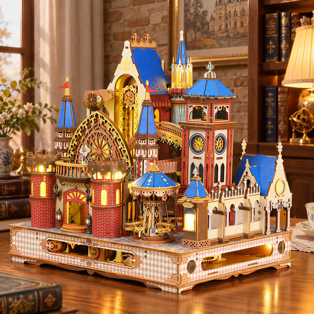 DIY Miniaturarchitektur-Bausatz Schloss Annecy ｜ 3D-Holz-Mechanik-Puzzle