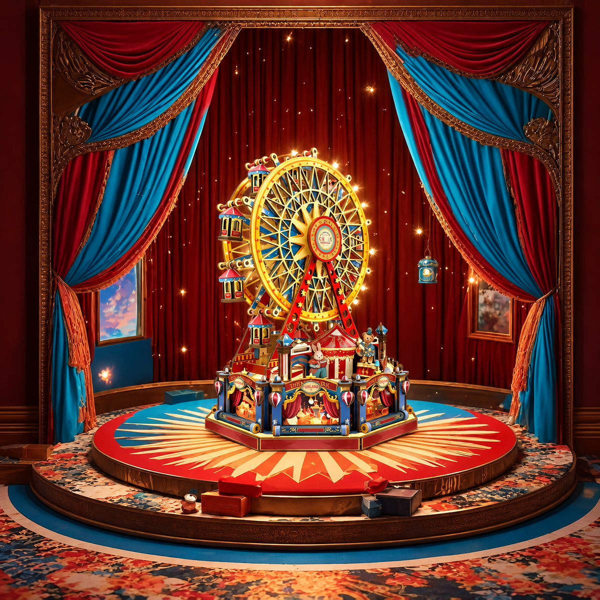 Puzzle mécanique en bois 3D La Grande Roue du Siècle