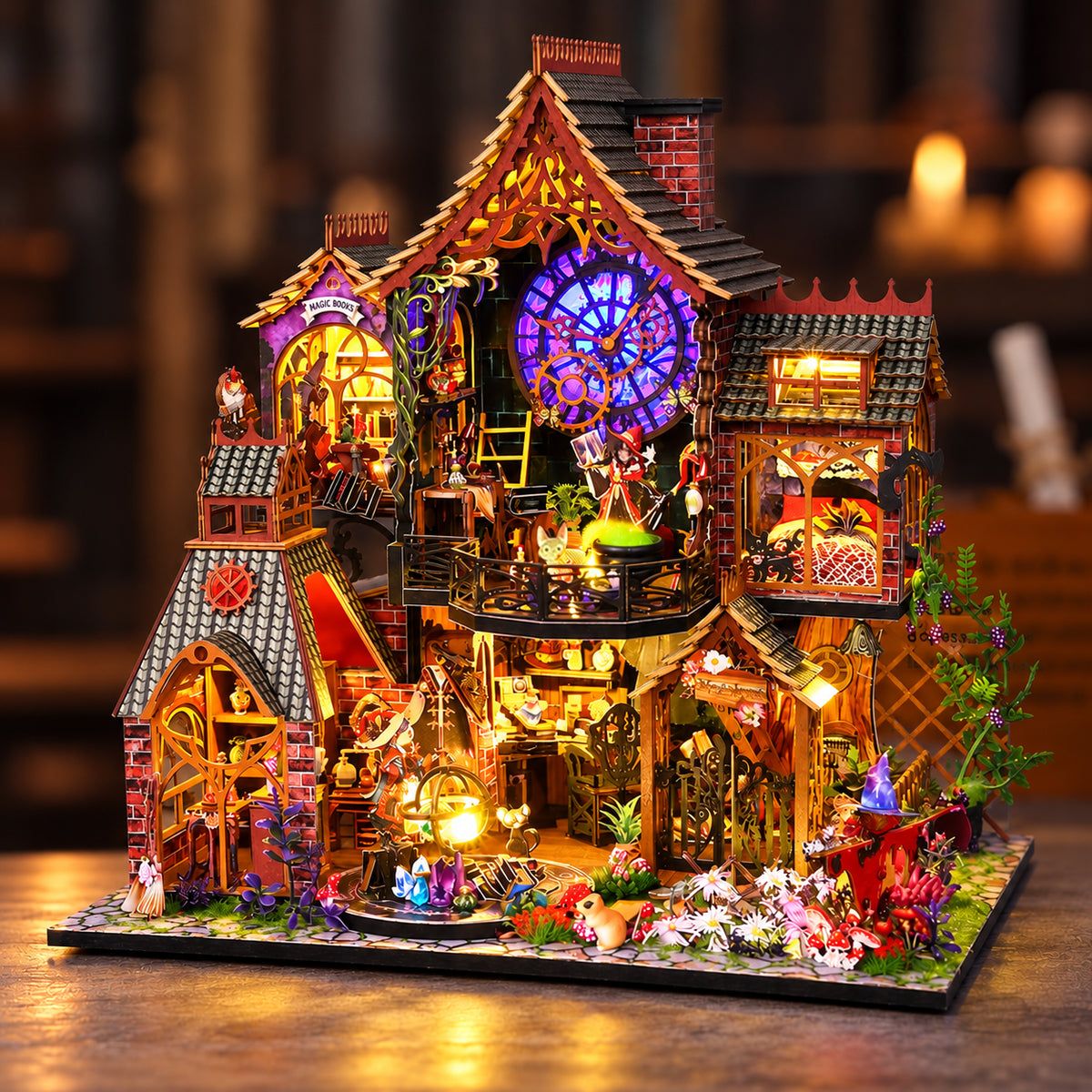 Kit de maison de poupée miniature DIY - Maison elfique dans la forêt