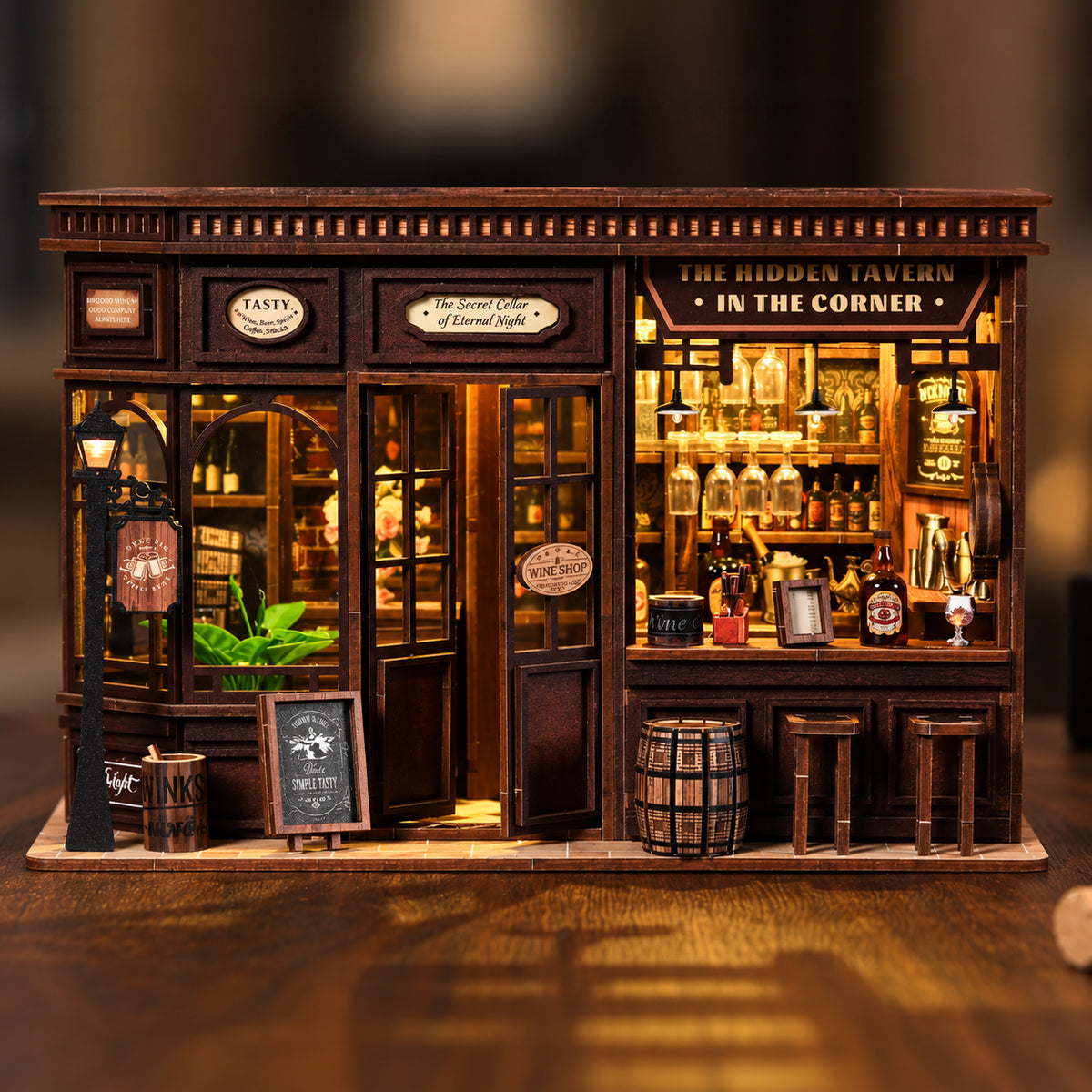 Kit de maison miniature DIY La taverne du coin l Kit miniature DIY