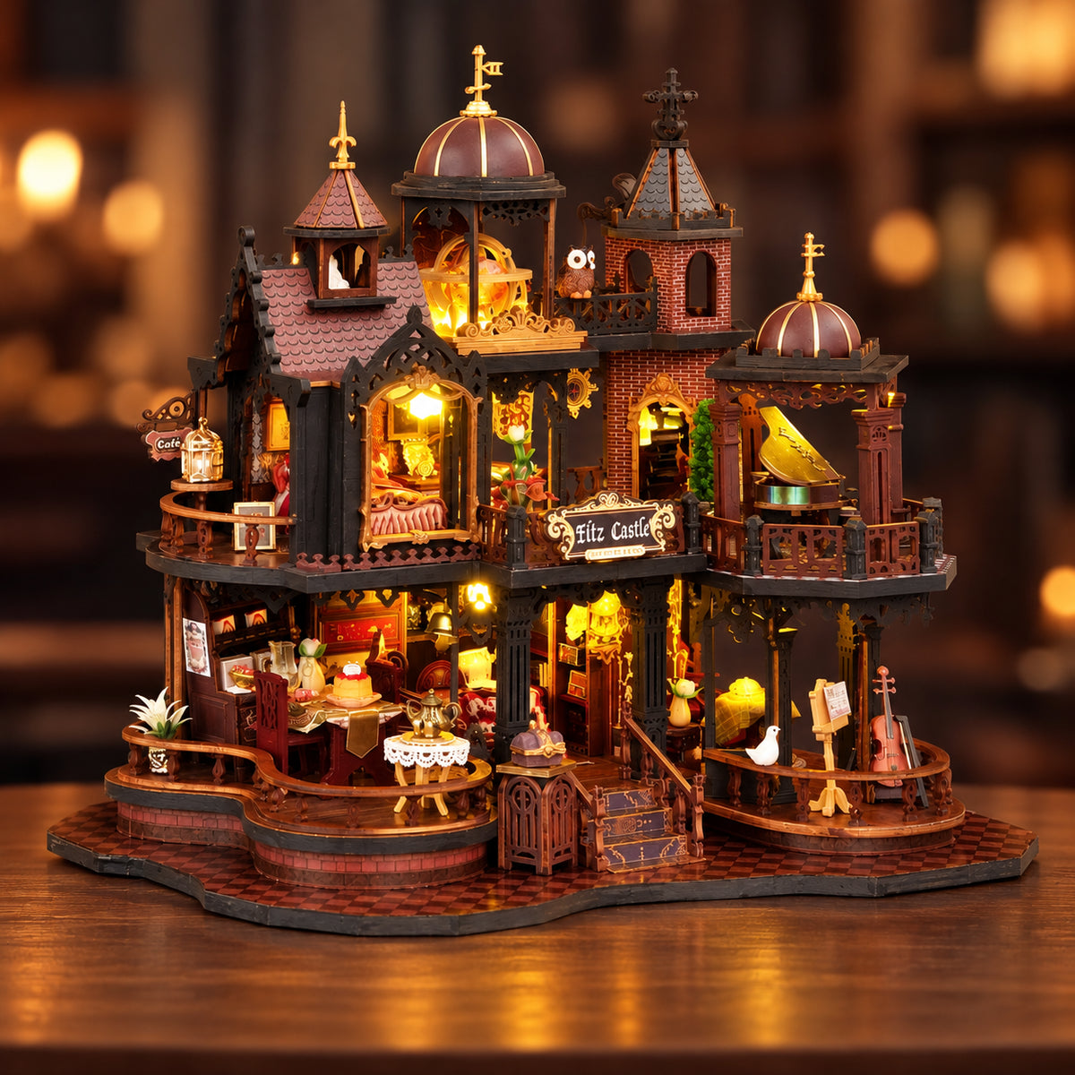Kit de mini-maison à monter soi-même Château d'Édimbourg ｜Kit miniature à monter soi-même