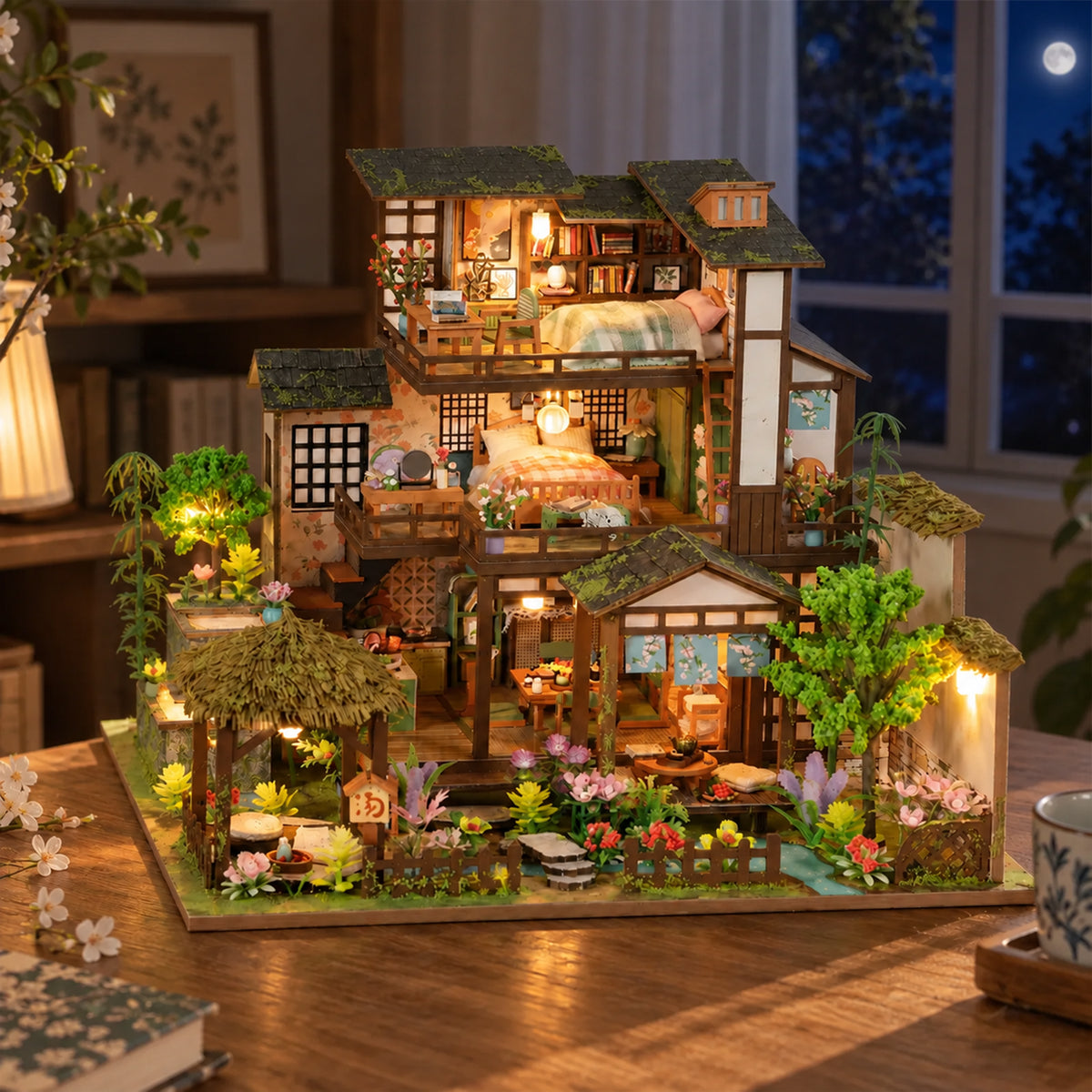 Bamboo Spring Courtyard DIY Mini House Kit l DIY Miniature Kit