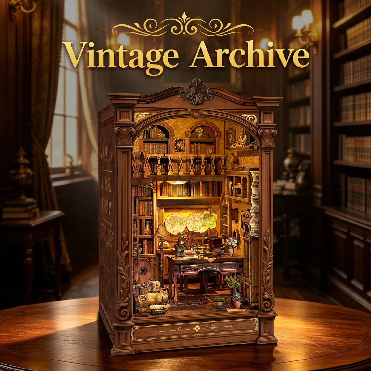 Vintage Archive DIY Book Nook Kit - ROCOXIA