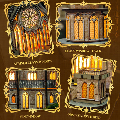Glen Sky Citadel DIY Miniature House Kit - ROCOXIA