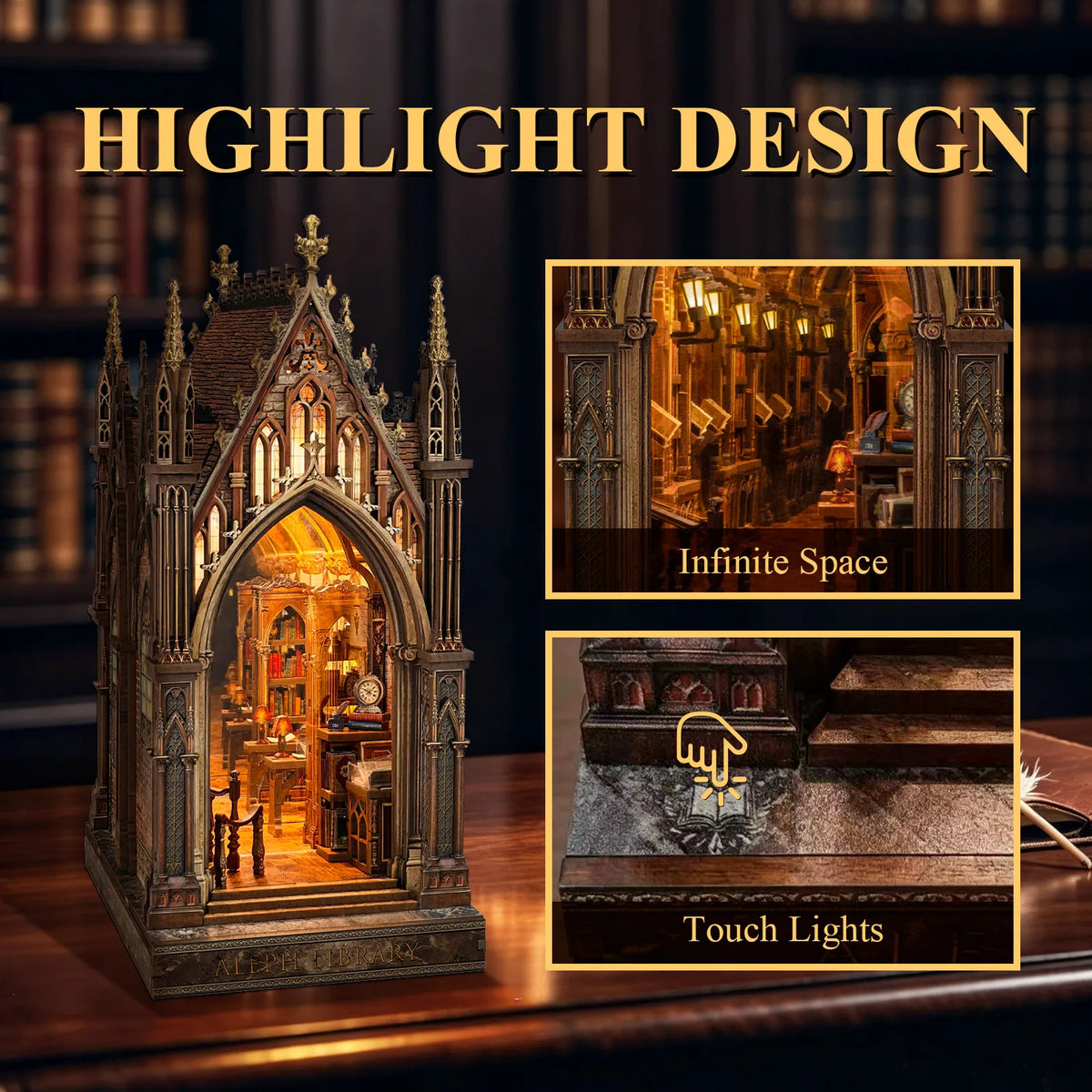 Aleph Library DIY Book Nook Kit - ROCOXIA
