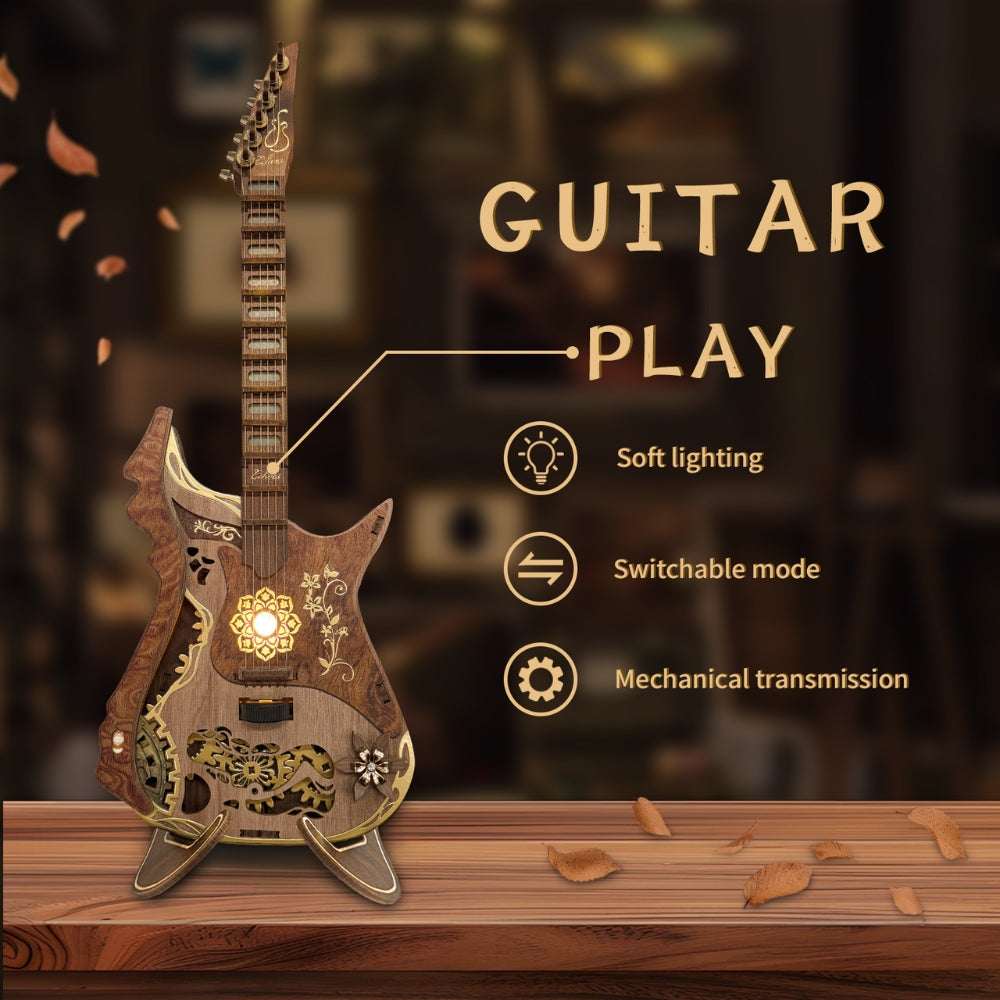 Melodious Guitar Self-Assembly Wooden Guitar Kits - ROCOXIA
