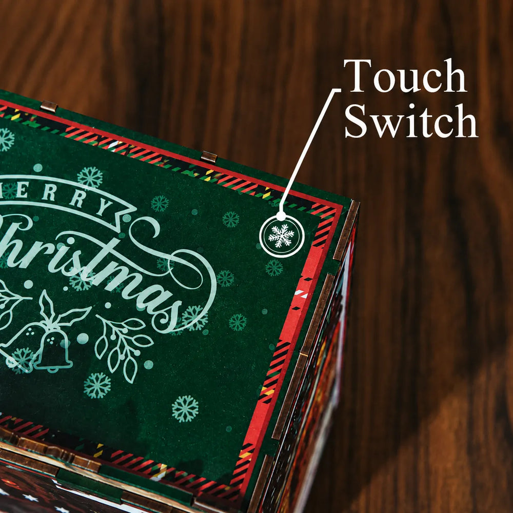 Touch-Activated Warm Lighting — Christmas Shop DIY Book Nook Kit