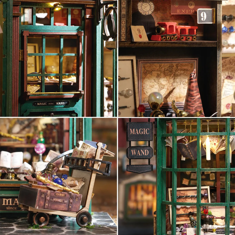 Floating Books & Magical Displays — Magic House DIY Wooden Miniature House Kit