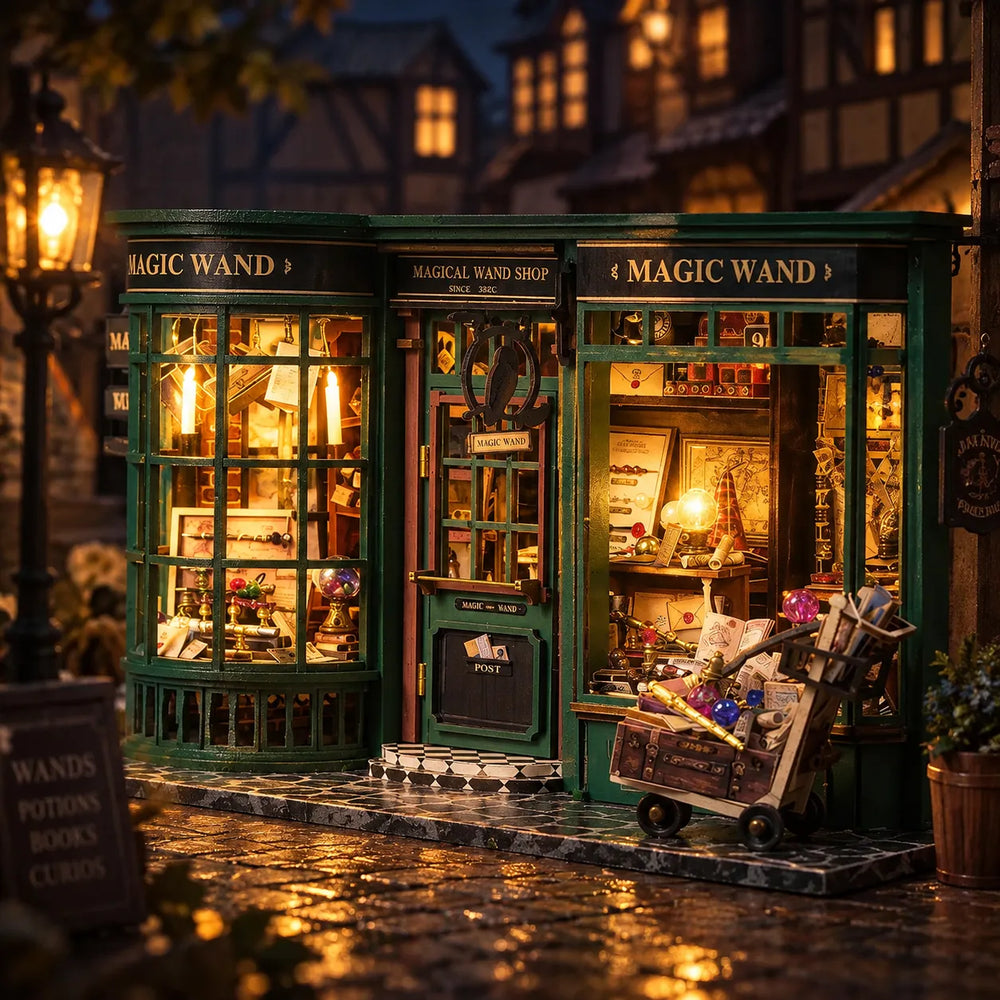 Warm LED Magic Atmosphere — Magic House DIY Wooden Miniature House Kit
