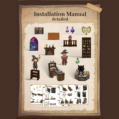 Alchemy Master DIY Book Nook Kit - ROCOXIA