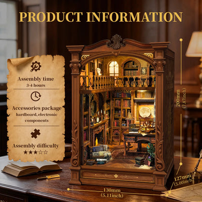 Vintage Archive DIY Book Nook Kit - ROCOXIA