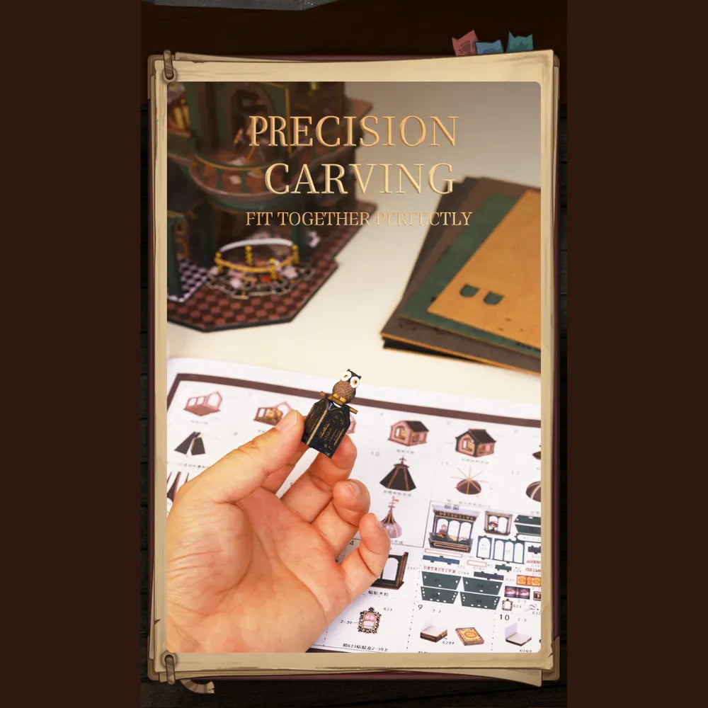 Green Detective Agency DIY Mini House Kit l DIY Miniature Kit - ROCOXIA