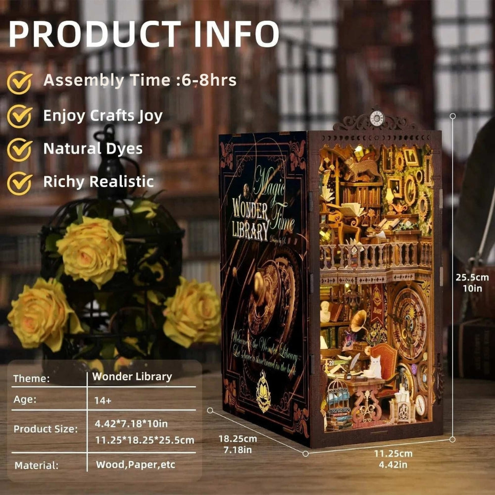 Wonder Library DIY Book Nook Kit - ROCOXIA