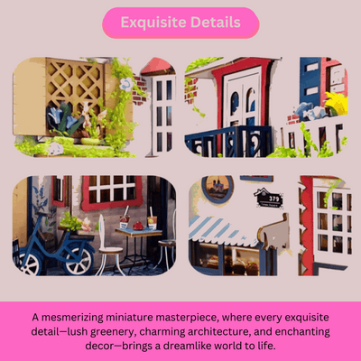 Parisian Alley DIY Book Nook Kit - ROCOXIA