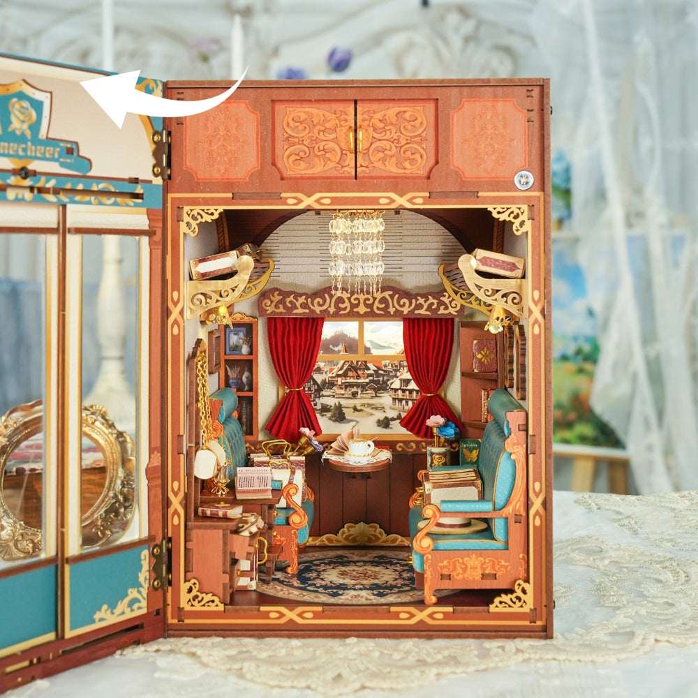 Train Cabin Series – European Travels Motion Scene DIY Book Nook Kit - ROCOXIA