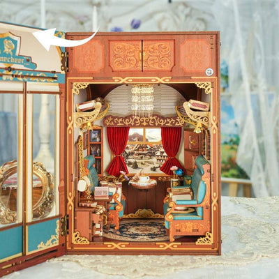 Train Cabin Series – European Travels Motion Scene DIY Book Nook Kit - ROCOXIA