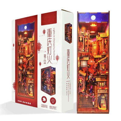 Rocoxia  Night in Chongqing DIY Book Nook Kit - Rocoxia