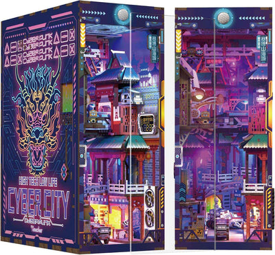 Rocoxia Cyber City DIY Book Nook Kit - Rocoxia