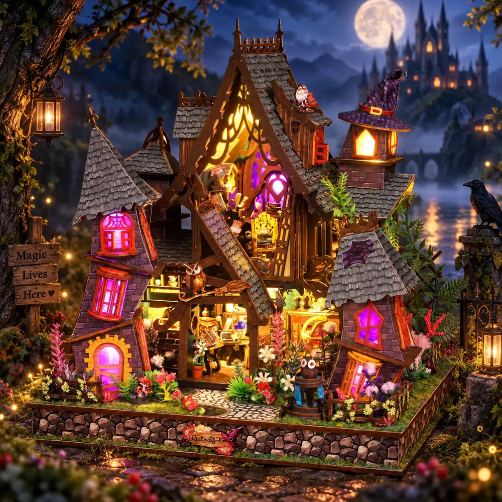 Magical LED Glow — Strange Castle DIY Mini House Kit l DIY Miniature Kit
